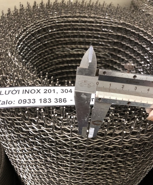 Lưới inox đan ô 1.5cm 304 TLG Thăng Long khổ 1.2m